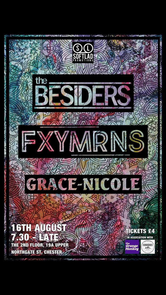 "Grace-Nicole" will be performing tomorrow night @ The 2nd Floor 19a Upper Northgate Street , Chester 

🎸🎤Grace-Nicole would love your support🎸🎤

The M-DAB team will be out in full force