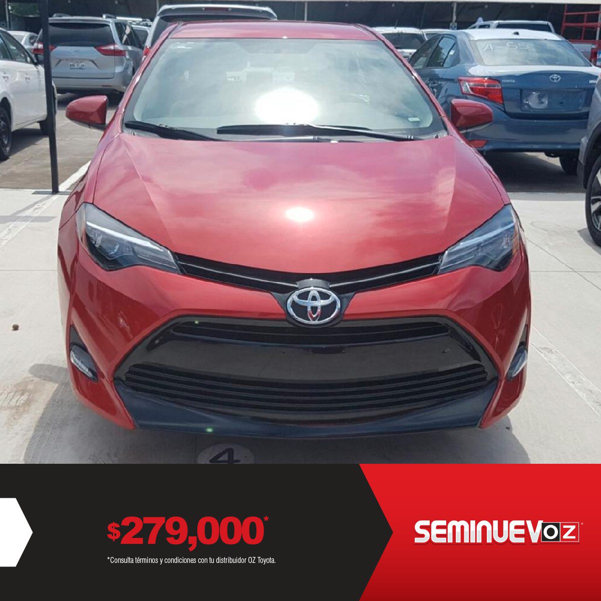 seminuevoz's tweet photo. ¡No te quedes sin estrenar en este regreso a clases! 🚗🎒 Te esperamos para que te lleves este #Corolla con transmisión automática, vestiduras de tela y frenos ABS. 😎 Para más informes escríbenos! 📲 https://t.co/rMIJ25dsVb
