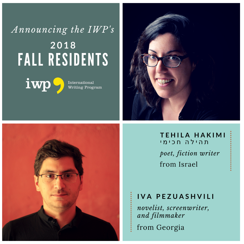 UIIWP's tweet photo. The #IWPFallResidents arrive this weekend! @TehilaHa participates thanks to the #USIsraelEducationalFoundation & Iva PEZUASHVILI courtesy of @ECAatState
Brief bios + writing samples: https://t.co/yMHg4SksC8
@UIowa @usembassyjlm @EmbassyTbilisi #IWP2018 #exchangeourworld https://t.co/bg0W4TqhVV