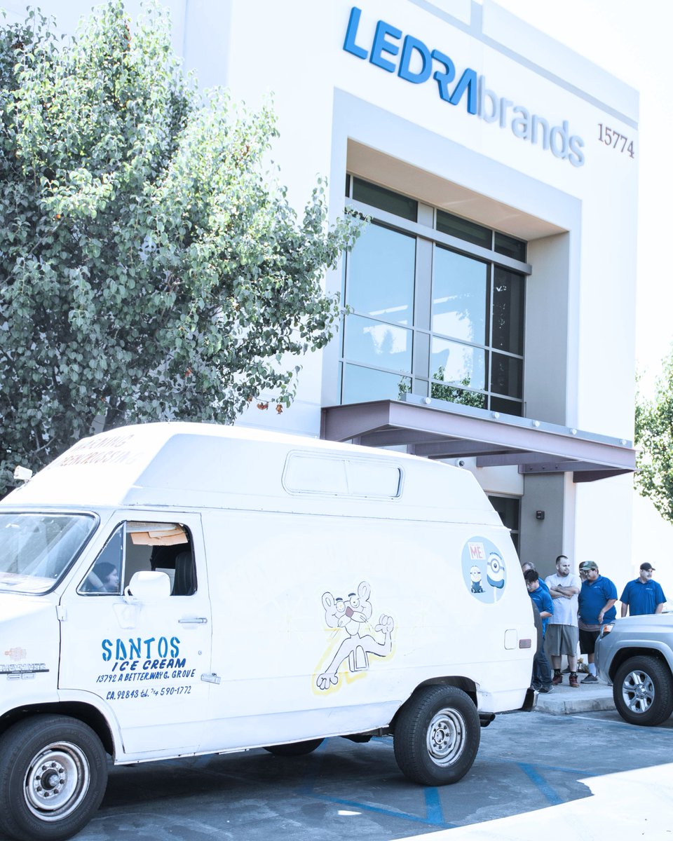 LedraBrands's tweet photo. At LEDRAbrands, we find the best way to beat the California heat is through ice cream #ledrabrands #summertime #icecream https://t.co/vAKuZGHgck