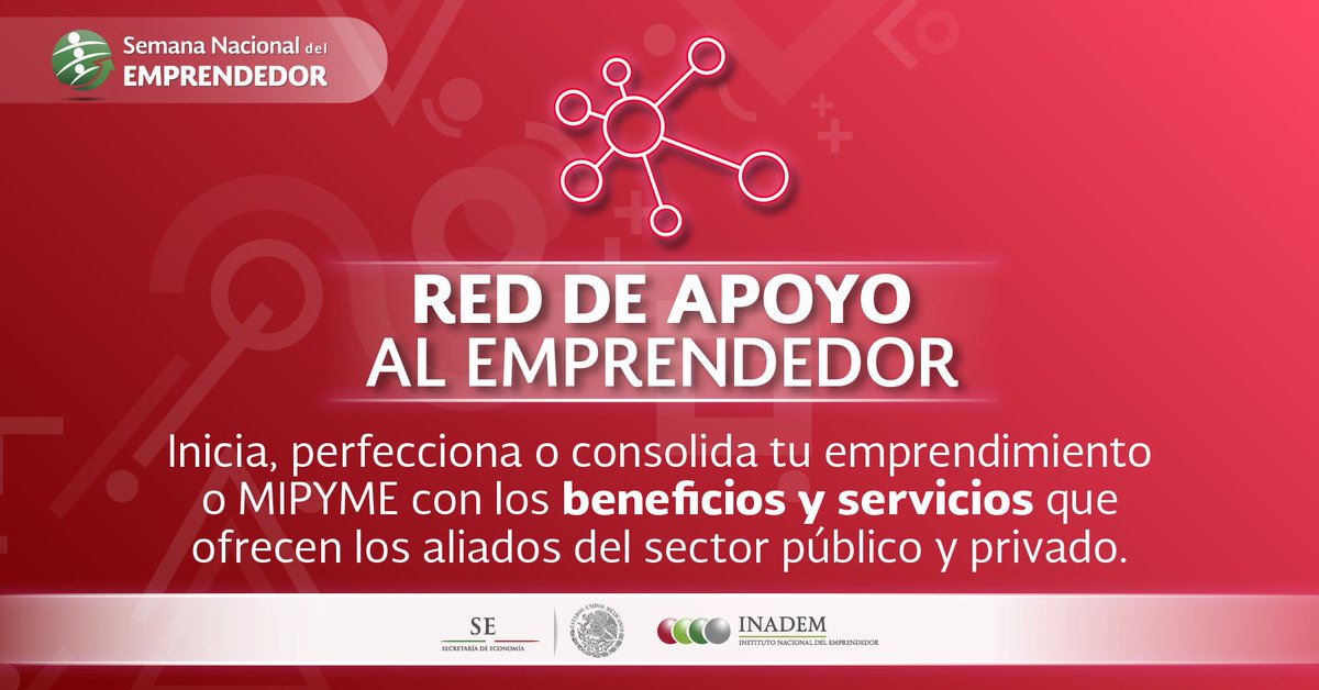 ADelgadoAyala's tweet photo. En el ecosistema #RAEINADEM podrán acceder a asesorías que les permitan resolver dudas o fortalecer sus conocimientos empresariales de manera gratuita. ¿Ya se registraron a #SemanaDelEmprendedor? https://t.co/Akw3OtewwZ https://t.co/1jfUzlEVG7