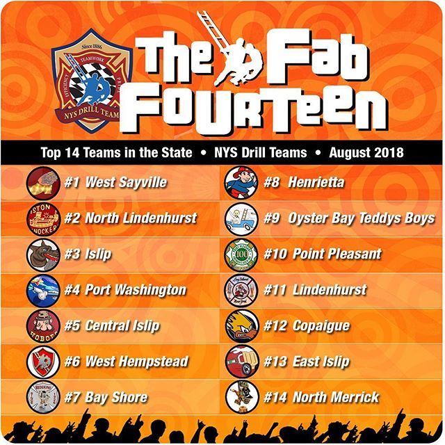 NYSFDdrillteams's tweet photo. Here is your FINAL Fab Fourteen before the 2018 NYS Championship! Who's your top pick?  #NYSQuest2018 #nysdrillteams #fdracing #firefighting #NYSQuest https://t.co/C0kqEeUDHv