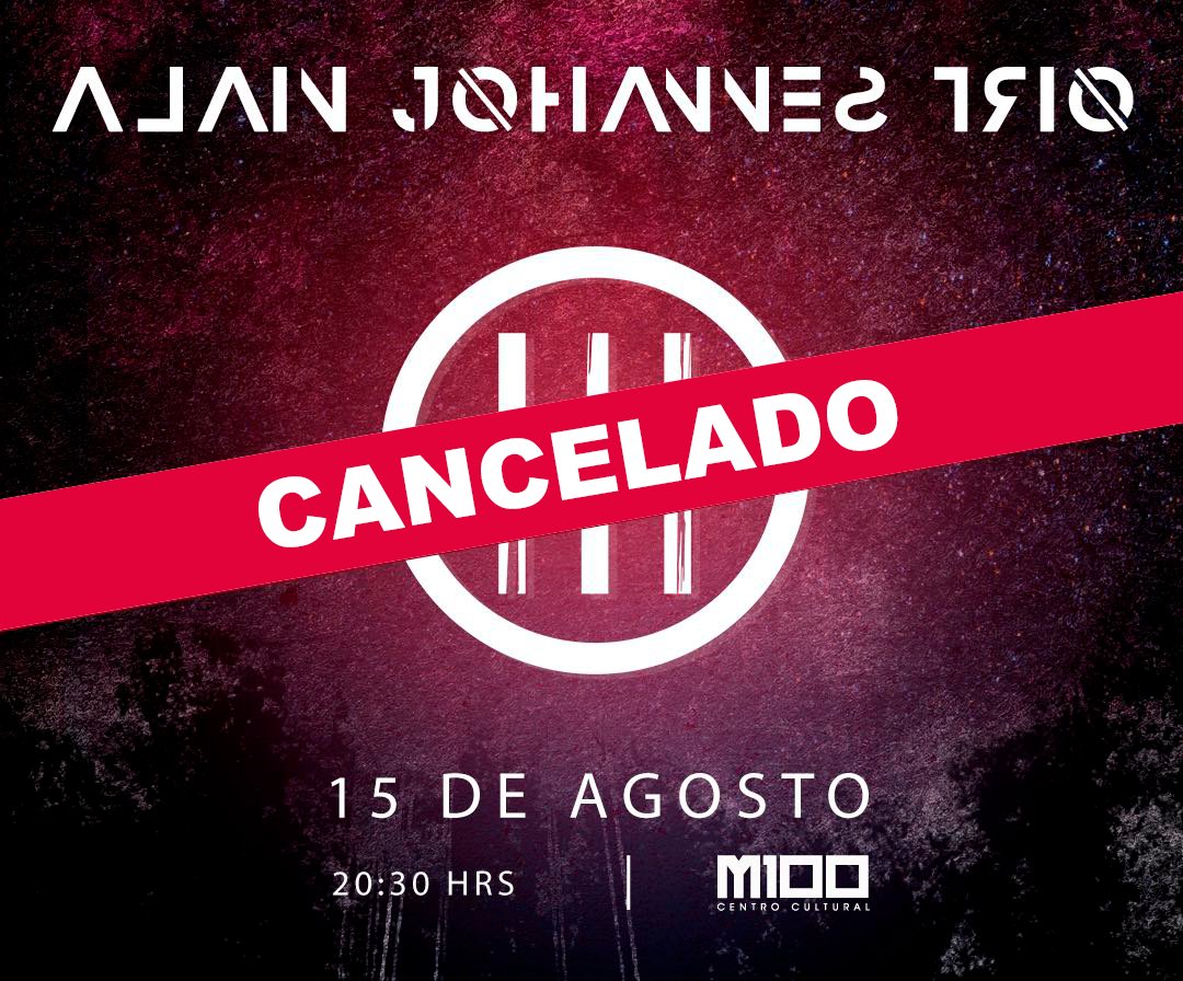 ¡ATENCIÓN!
<a href="/AlainJohannes/">Alain Johannes</a> Trio se ha visto obligado a cancelar su concierto de este miércoles 15 de agosto en Matucana 100 debido a motivos de salud.