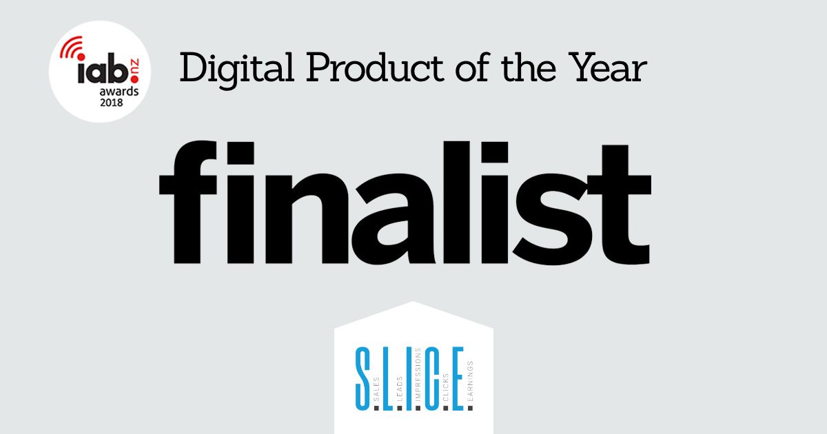 SLICE_Digital's tweet image. We’re proud to be named as a finalist for the IABNZ Awards 2018 - slice.digital/slice-digital-…