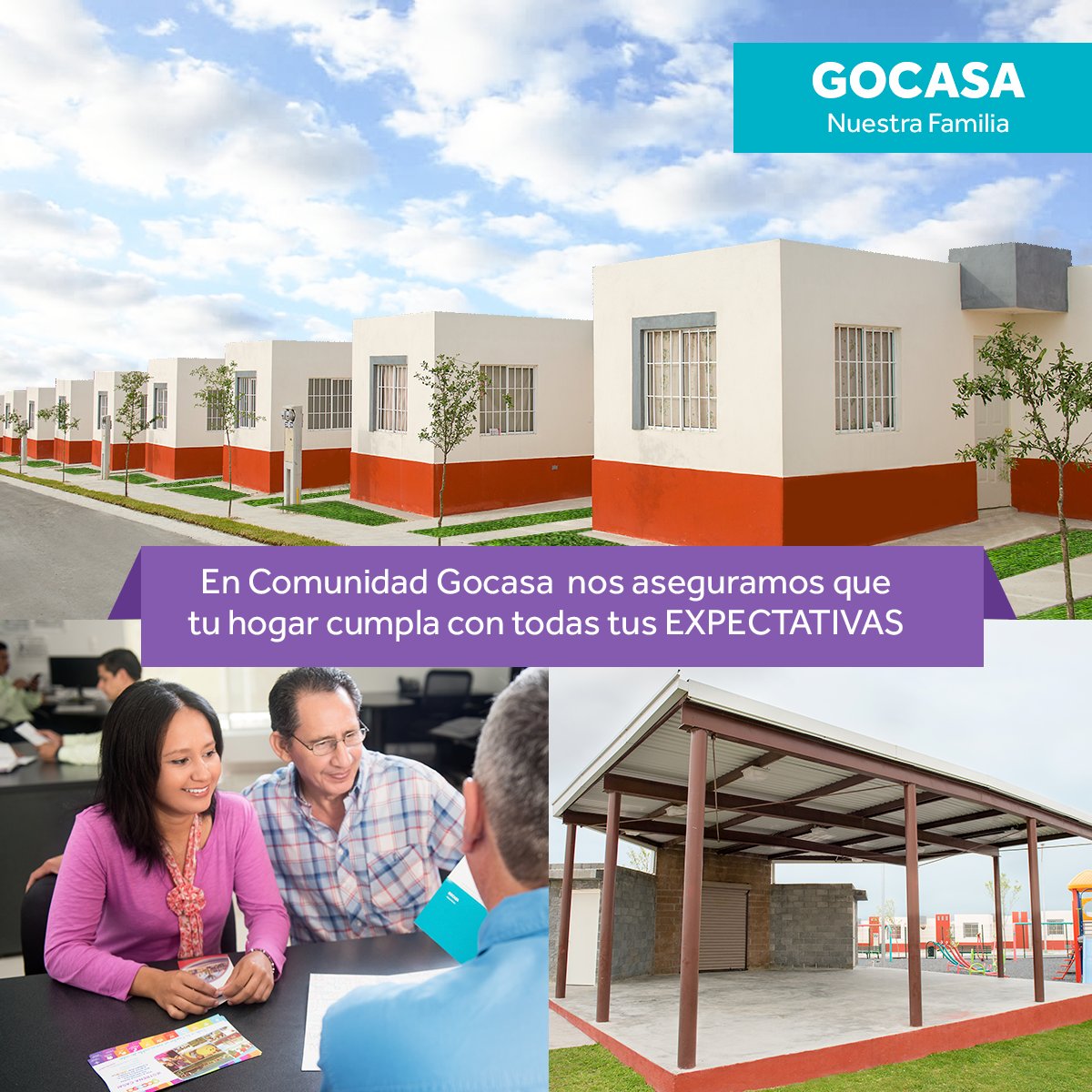 GOCASAMX's tweet photo. En nuestra #Comunidad tienes la certeza de que tu hogar cumplirá con tus expectativas, y que contara con garantía, para que vivas con mayor seguridad y confianza. #Gocasa 🤗 https://t.co/UYU8BMvG1J