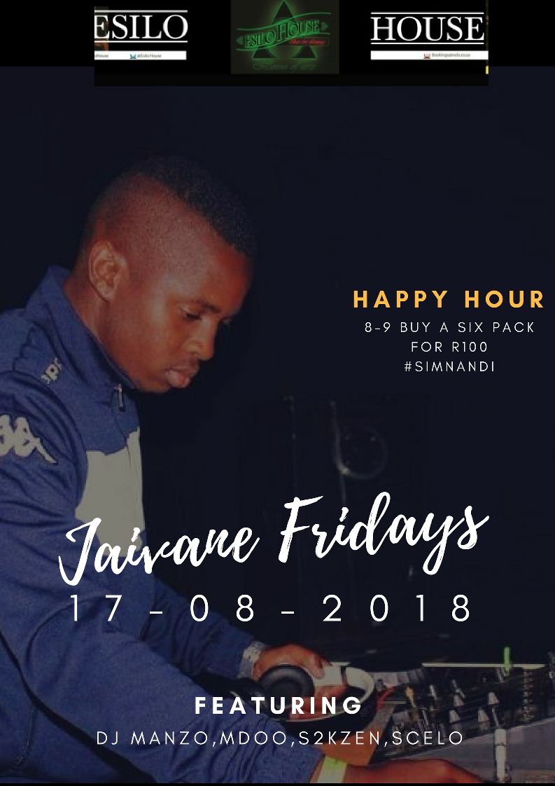 Djy_Jaivane's tweet photo. One more night to Jaivane Fridays @EsiloHouse . Fridays will never be the same🔥🎹🎸 at DobsinvilleSoweto. @DjManzoSA https://t.co/wpszju2cXT