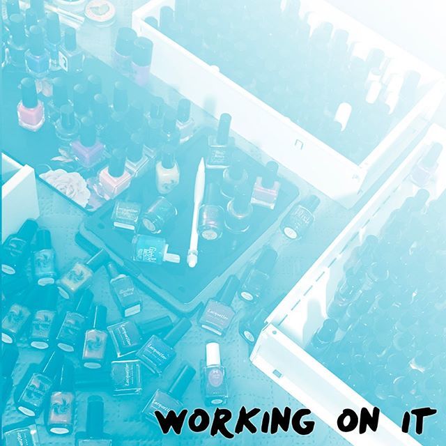 organizing my helmers turned into me turning a corner of my room into a nail section. as soon as i'm done i'll be posting more often.

i lost a lot of what got me into nail polish and nail art in the first place. going thru my collection over the last we… bit.ly/2OFXUmv