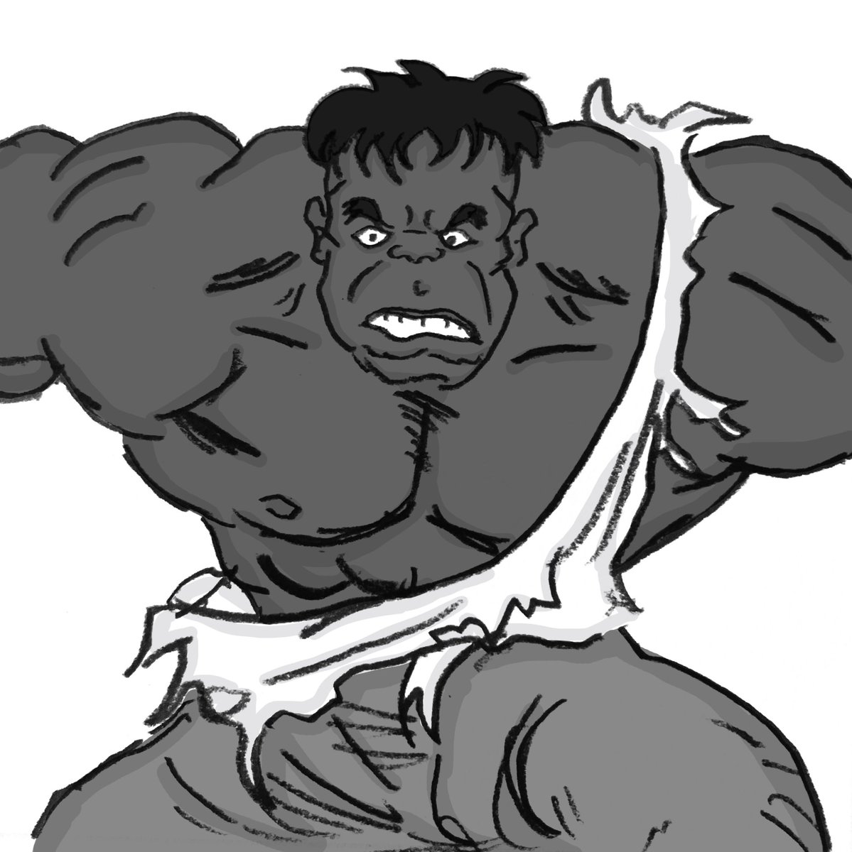 おも満しろ太郎 A Twitter グレイハルク グレイハルク ハルク Greyhulk Hulk Marvel マーベル アベンジャーズ Avengers Comic Cartoon イラスト Illustration Character キャラクター おも満しろ太郎 T Co Rpvqgsditp