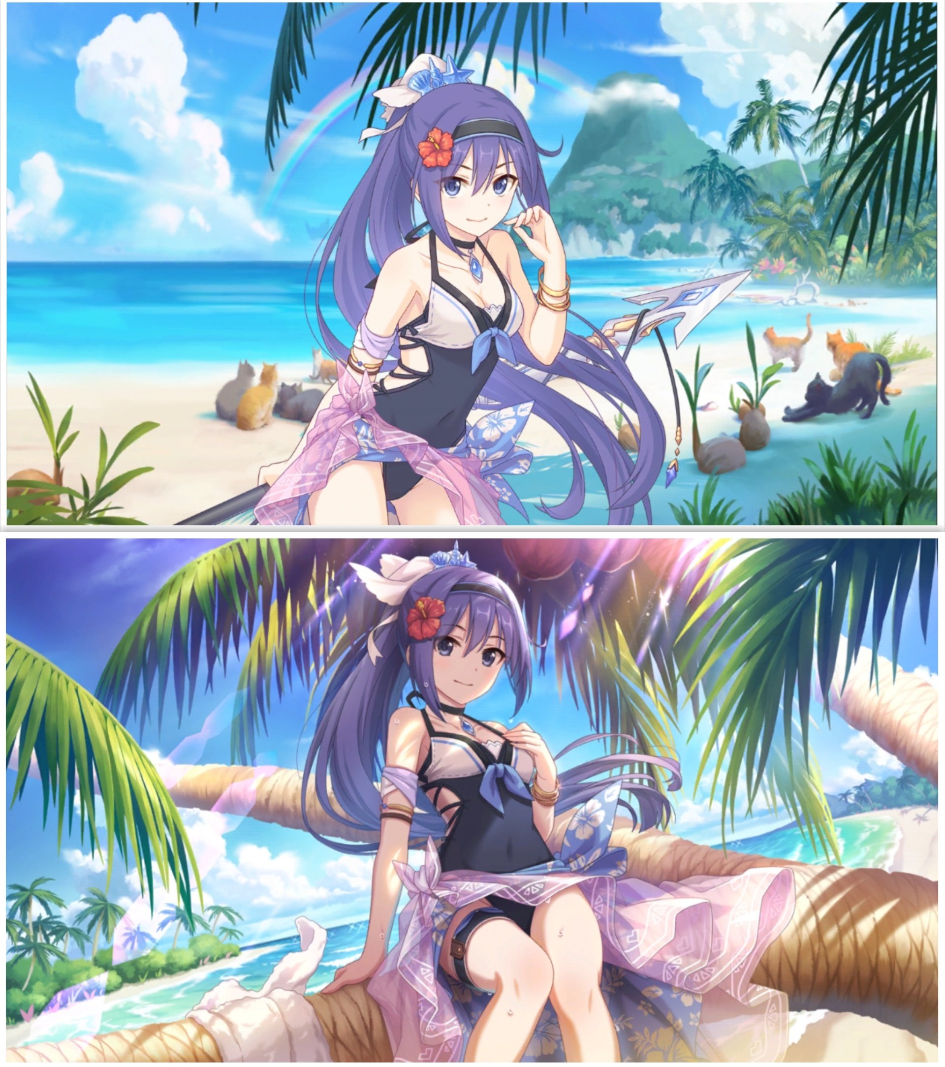 ちゃんみお ストーリーイベ タマキとミフユの無人島０ルピ生活 メモリーピース集まったからイベ限定キャラのミフユ サマー 2 3に才能開花完了 3でイラスト切替出来るよぉになるのね プリコネr プリンセスコネクトredive タマキとミフユ