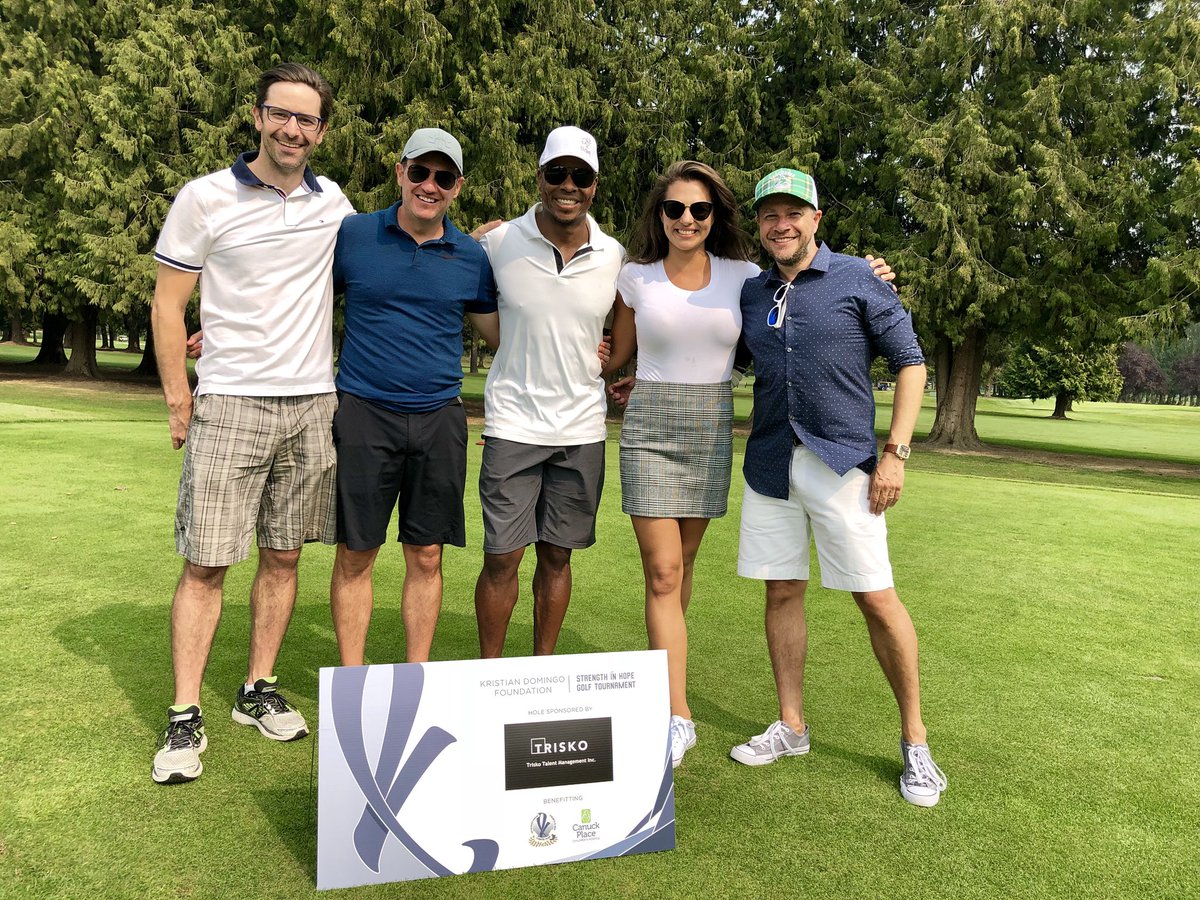 TriskoTalent's tweet photo. Trisko Talent at the 1st Annual Kristian Domingo Foundation “Strength in Hope” Golf Tournament!
#SwingForeHope https://t.co/LFNsZEjBS9