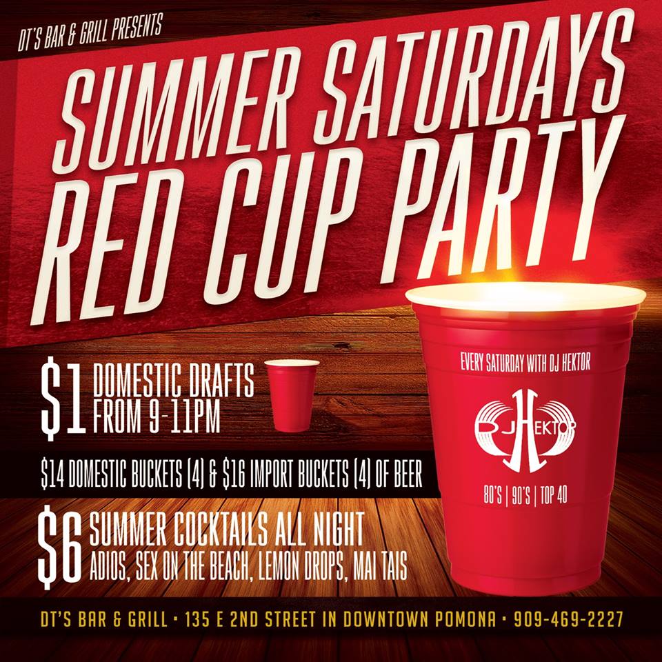 TourDePomona's tweet photo. ATTENTION! Updated lineup posted below! Due to scheduling conflicts, we won't be able to go to Acerogami :( 
BUT
WE'RE GOING TO DT'S! $1 beer specials and $6 Summer Cocktails! 
See you all at DT'S AT 9PM! 
#tourdepomona #downtownpomona #barcrawl #thankyoukeyle https://t.co/ntiGHrAdqA