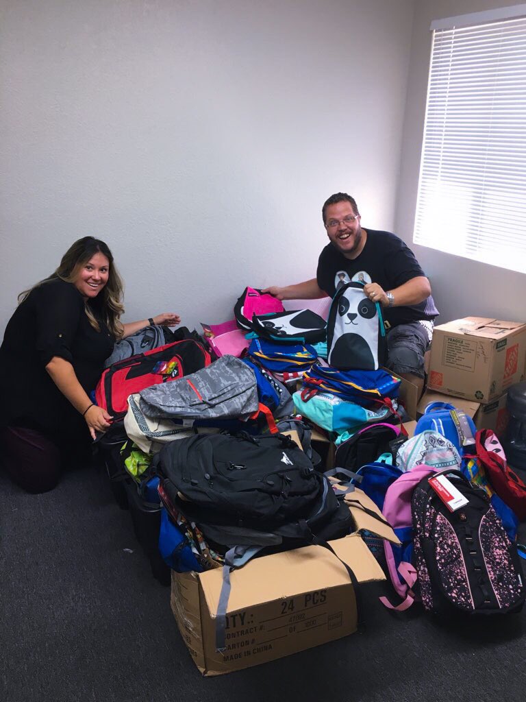 Tbcperris's tweet photo. Thank you to everyone who donated to our backpack drive... we collected 157 backpacks, and Palm Elementary School couldn’t be more thankful!! 🙏🏻
#tbcperris https://t.co/0ykiU0Y2NS