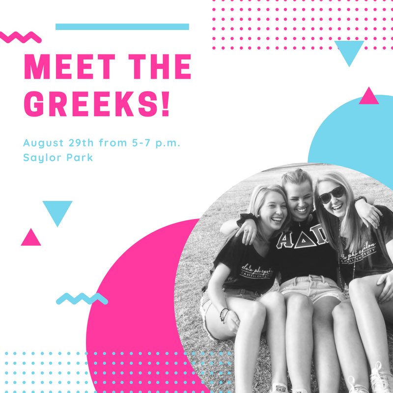 Come meet all the organizations and join us for food and fun August 29th, from 5-7pm in Saylor Park!