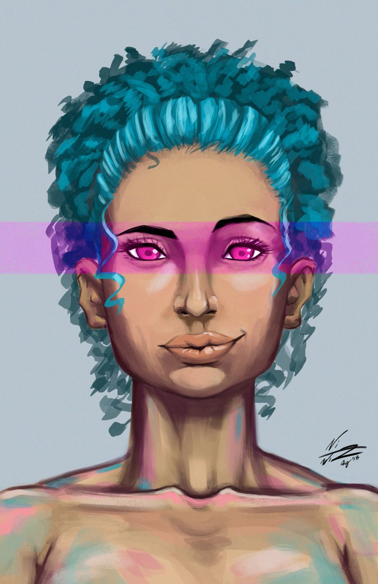 VizWizArt's tweet image. Portrait!

#StayBlessed everyone!

#vizwiz #vizualwizard #characterdesign #originalcharacter #ocs #instagramartists #sketchaday #artistoninstagram #skecth #digitalart #illustration #conceptart #sketchbook #digitalsketch #doodle #portrait #girl #beautiful