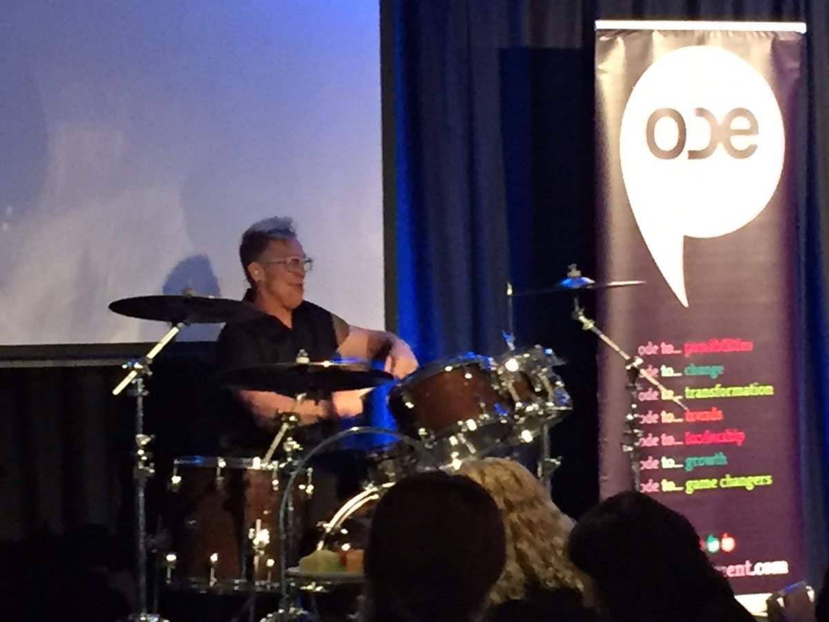 shara_evans's tweet photo. The awesome @markyplanet - the grace from which we recover from adversity is what defines us #odeshowcase https://t.co/HPy38fgTof