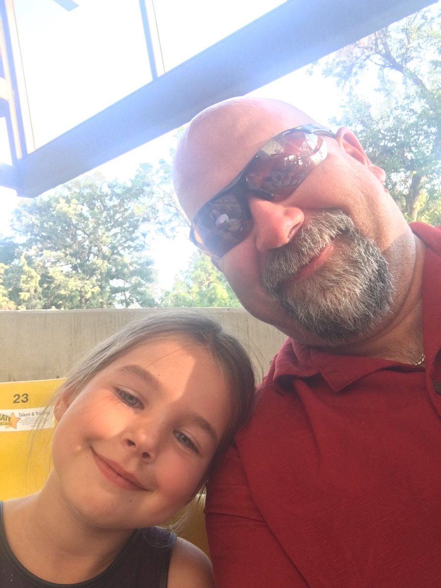JACuddy's tweet photo. Taking my Granddaughter to Rainbow Stage to see Beauty and the Beast! She also saw her Music teacher Mr. Zdjelar who is playing Bass in the orchestra pit! #jacuddy #rrvsd https://t.co/U22OqV4gP0