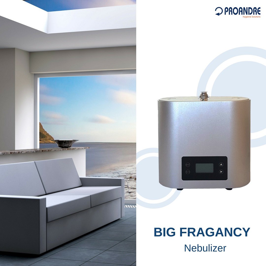 proandrehygiene's tweet photo. Do you want a total and homogeneous aromatization for your business? ❇️

We recommend our Big Fragrance Nebulizer, which turns the essence of fragrance into a cloud of microparticles that spread throughout the place, generating a fresh and lasting sensation.🌬️🍃 https://t.co/OXZ1XLMFv3