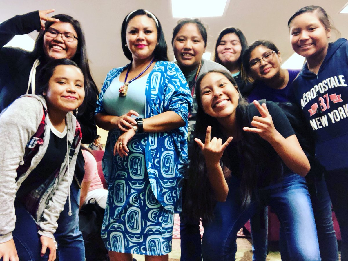 Yes the presentation was successful tonight!Culture Saves Lives was again another successful presentation #culturesaveslives #indigenousfacilitation #chloeangus #coastsalish #blessed #indigenousyouth #navajo #hopi #saliah