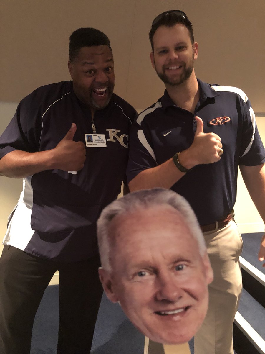 #kleinkickoff2018 #MomentsInKlein <a href="/KCHStigers/">Randy Kirk</a>  @KleinISDBret  <a href="/Hermanlartigue2/">Herman</a>
