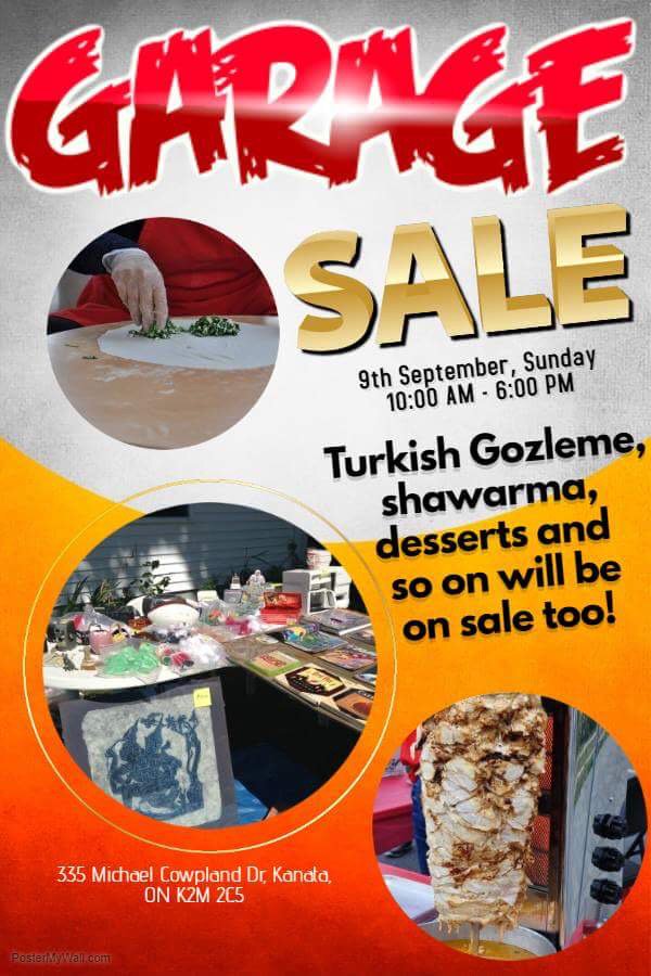 Heyyy! Turkish food lovers. Let's meet in Garage Sale on Sep 9.
