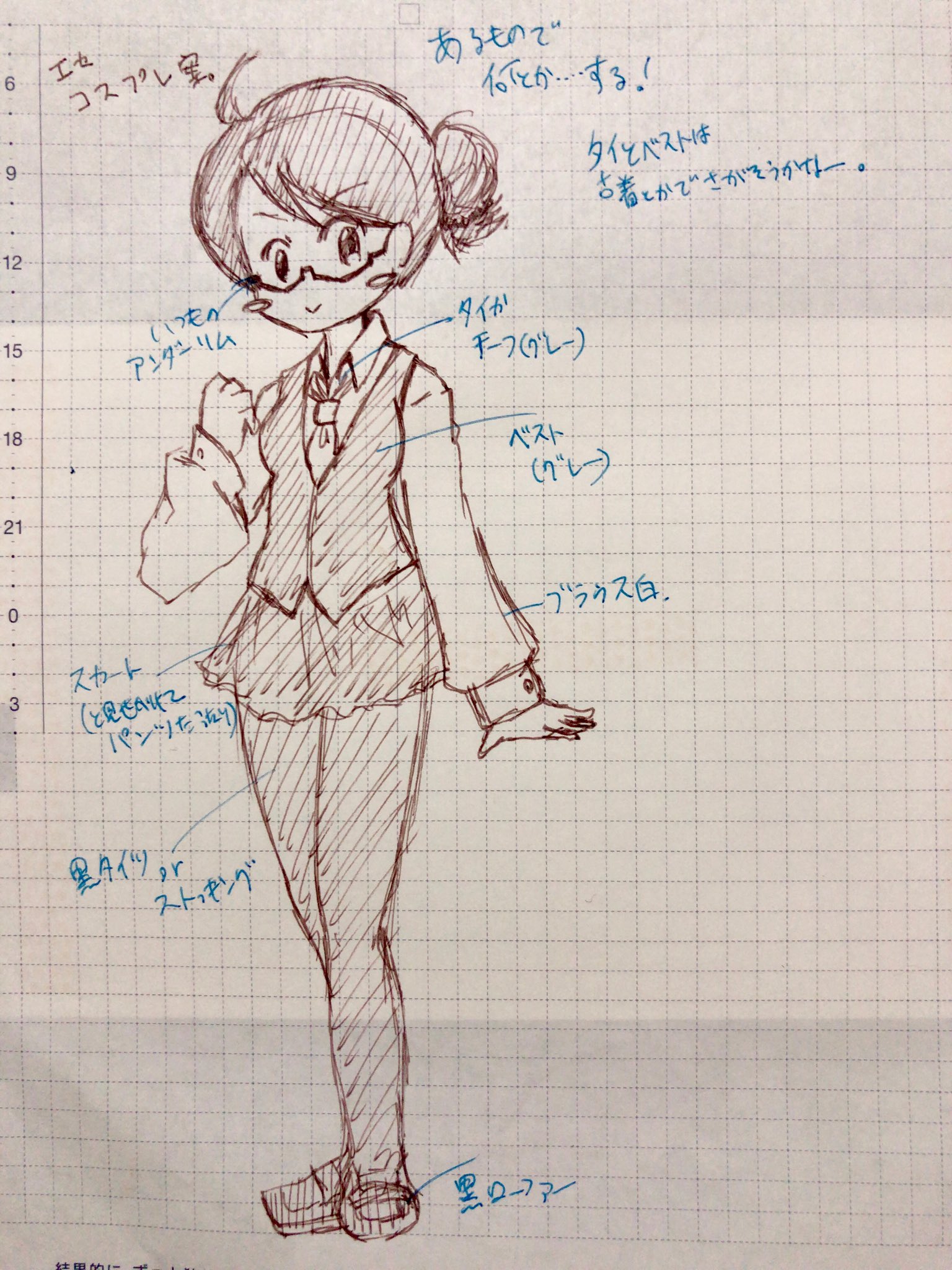 デロ公 たまごかけごはん 18 08 09 ほぼ日一絵18 Imeruat Tenioe 古着屋さんでいいのが見つかったのでスカートはもちょい長めになるかな 暗殺祭で似非こすぷれする予定 ｵﾏﾜﾘｻﾝｺｯﾁﾃﾞｽ