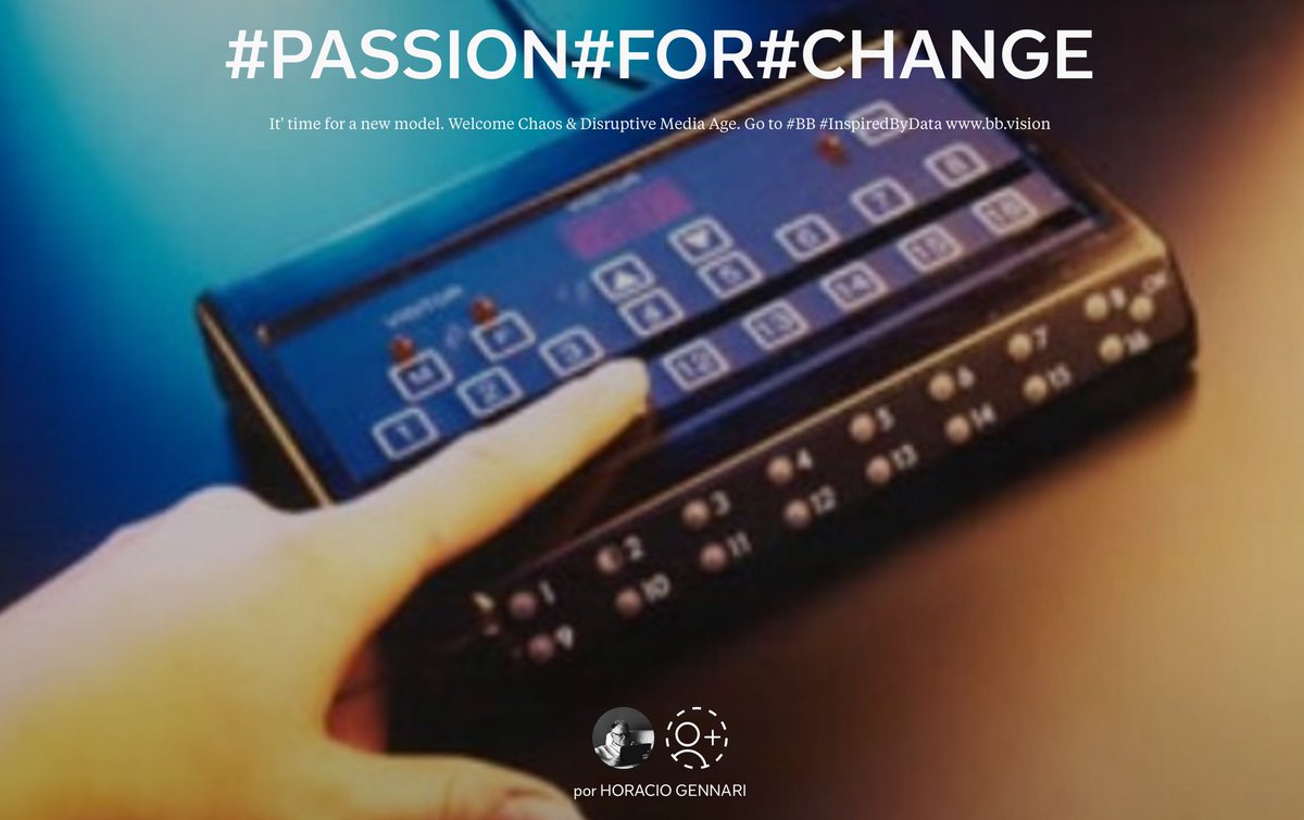 Seguí mi Revista #PassionForChange
Discutamos todo lo que hay cambiar en Medios y Entretenimientos.
flip.it/6TR8xG