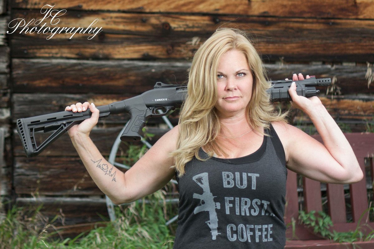 I love my guns and coffee. Don’t mess with either ... #BlackRifleCoffeeCompany #Canuck #CanadianWomenShoot @blckriflecoffee