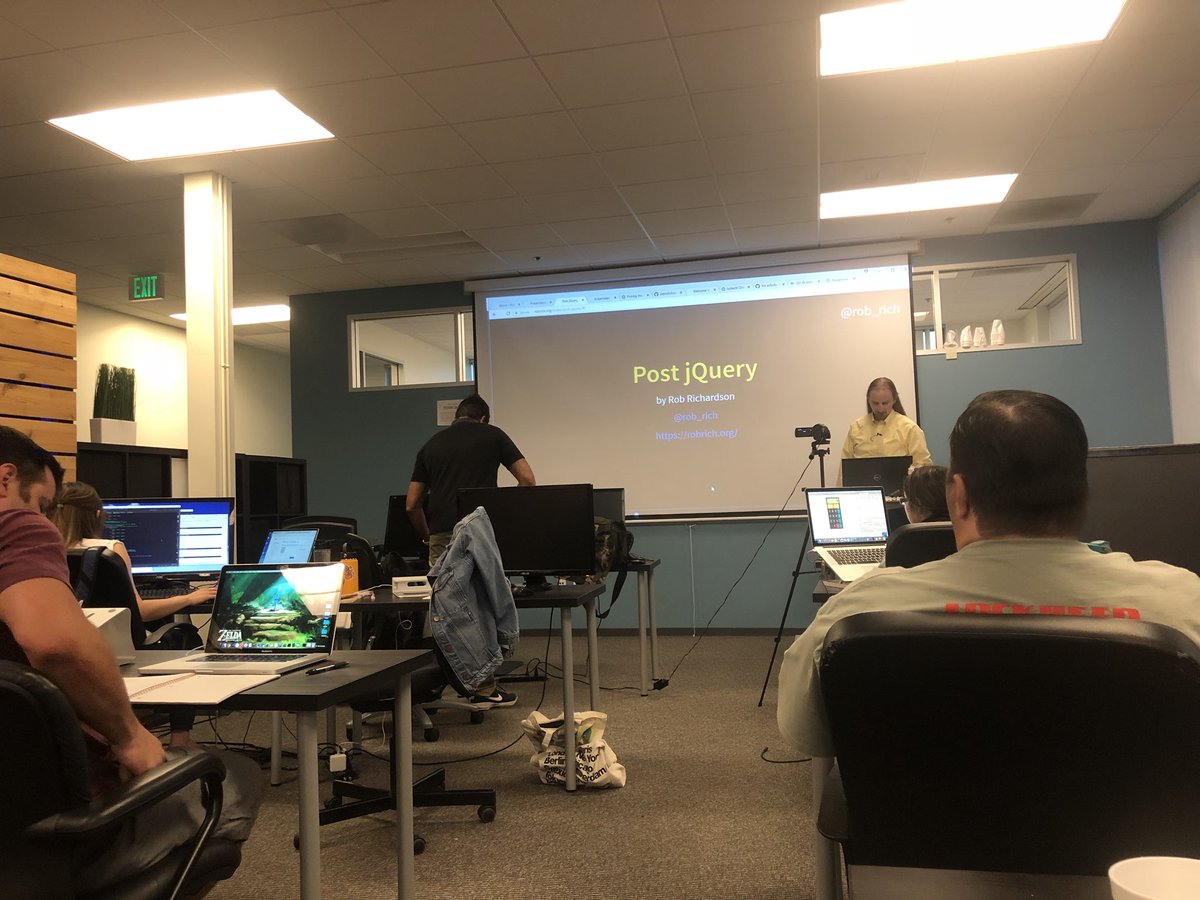 javascriptjoey's tweet image. Here hanging out @LearningFuze with all my friends @JavaScriptLA  for tonight’s post #jquery workshop. #javascriptla #javascript #js #softwaredeveloper #meetup #Entrepreneurs #digitalnomads #coding #angular #teamangular