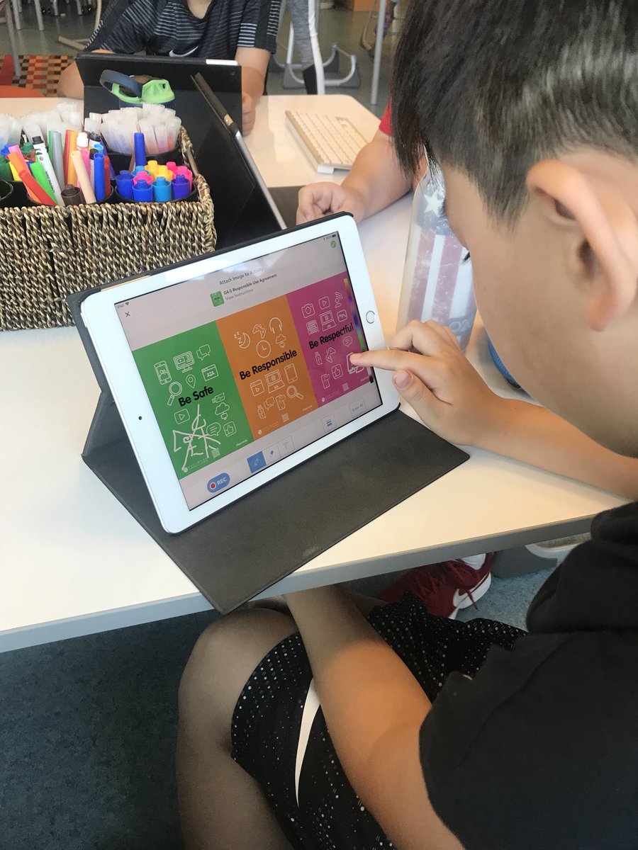 Trying out <a href="/Seesaw/">Seesaw</a> Activities for our ES Responsible Use Agreement, it worked a treat today! #learnISB <a href="/chamada/">Clint Hamada</a> <a href="/LauraJaneBrown/">Laura Brown</a> <a href="/InkyButton/">Angela Maez</a> <a href="/becinthelibrary/">Bec Taylor</a>