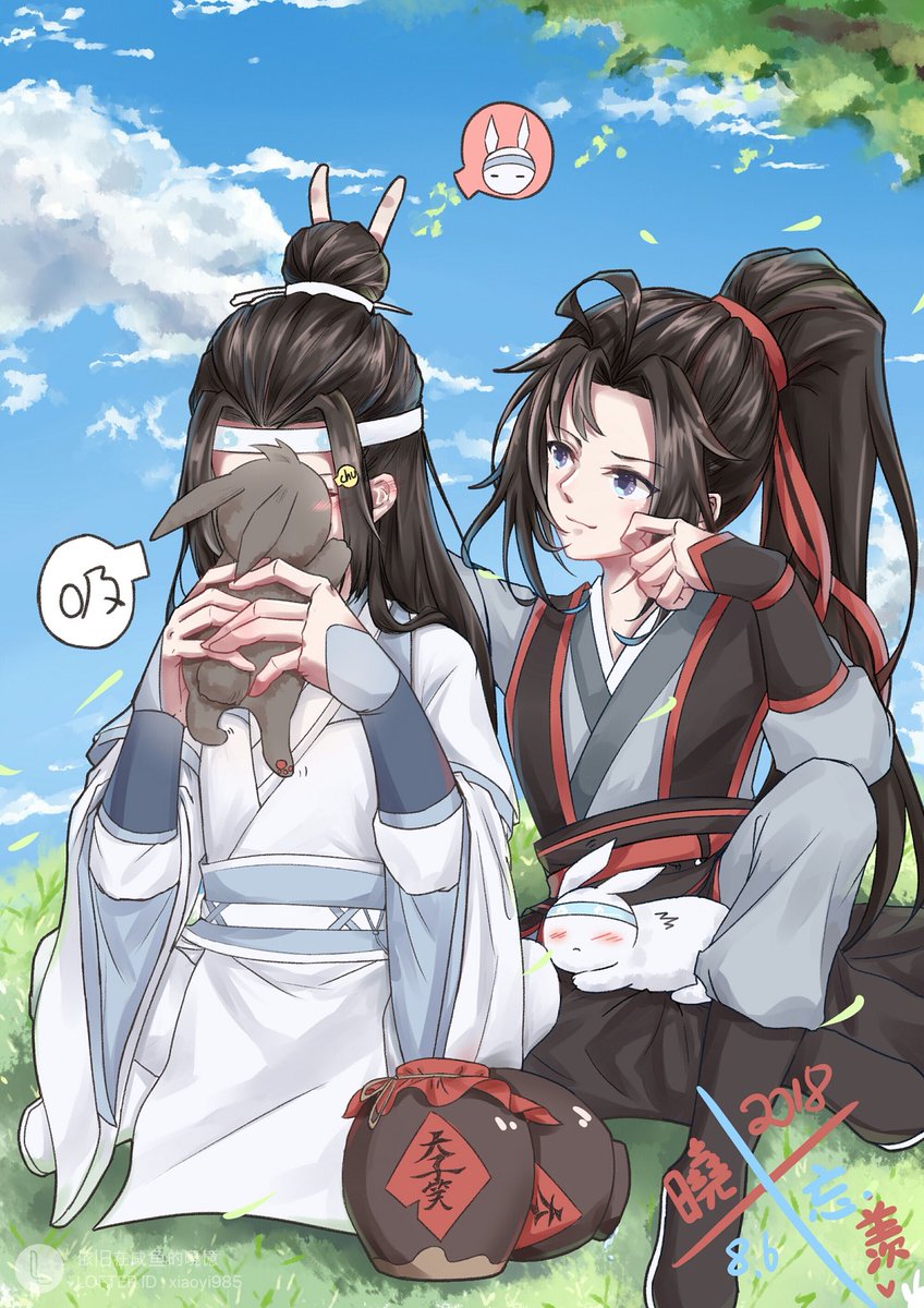 魔道祖师#魏婴#蓝湛#蓝忘机#魏无羡#忘羡cre : xiaoyi985 ( Lofter
