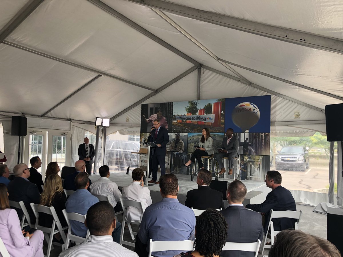 Another great day for Mesa and the PHX East Valley as the opening of the Apple Data and Global Command Center is celebrated!
Congrats all around to those who worked so hard to bring this iconic corporate citizen to the region. Tens of community partnerships are sure to follow!