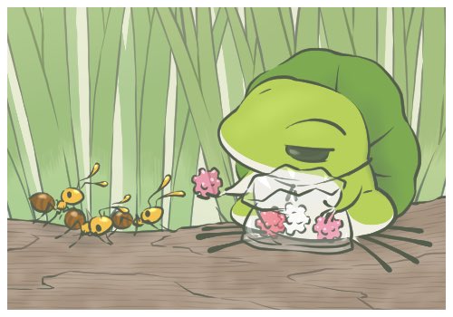 さつき うん イラストは大丈夫 旅かえる だっけ 可愛いね ノ リアルなのがだめ でも アメフクラガエルってのだけは大丈夫