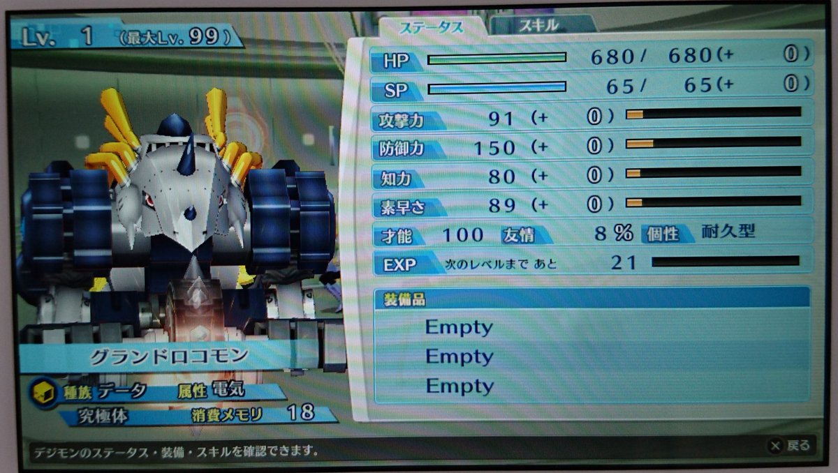 デジモンストーリーサイバースルゥースプレイ日記 デジモンストーリーサイバースルゥースプレイ日記