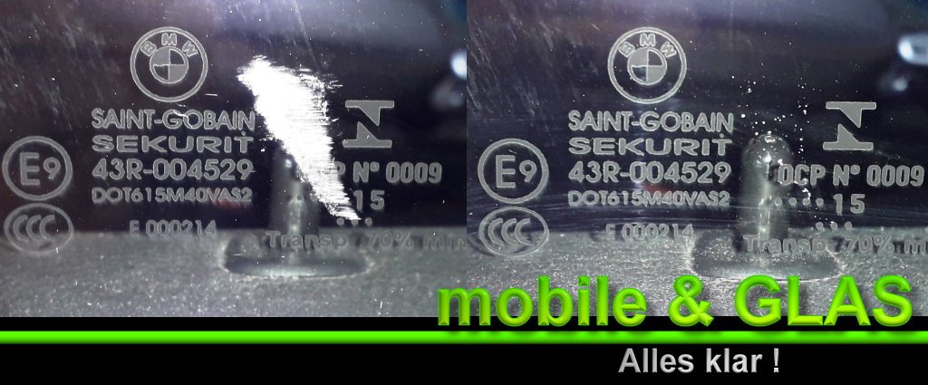 #Glaskratzerentfernung an der Seitenscheibe der Beifahrertür erfolgreich durchgeführt. Was ein umgefallenes Baustellenschild doch für Spuren hinterlassen kann.