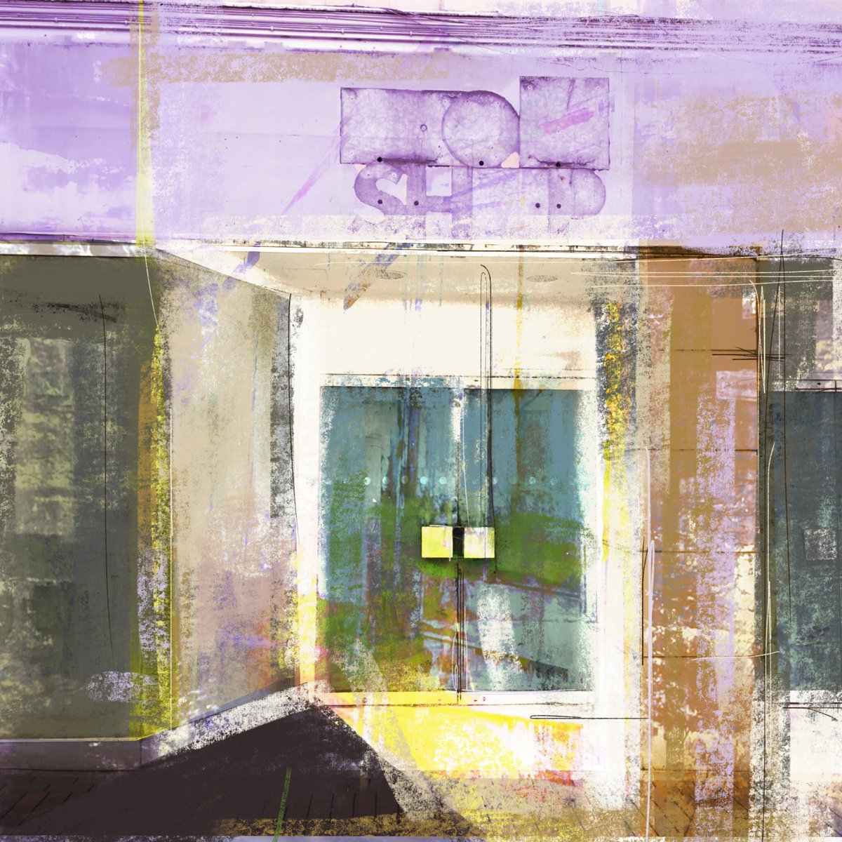 KarenWicks23's tweet image. Day 16 of #DrawingAugust with @brown_wills #digitalcollab #highstreet #forgotten