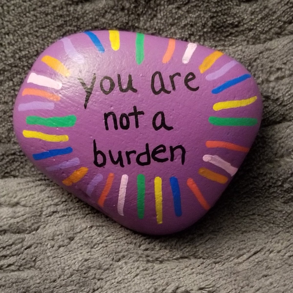 Gabeecita's tweet photo. #gabsterrox4u #kindnessrocks #paintedrocks #rockpainting #thekindnessrocksproject #rockart #beheretomorrow #rocksofinstagram #rocks #pinterestinspired #stones #paintedstones #paintedstonesofinstagram #love #youarenotaburden #compassion #bethere https://t.co/pCYGHCGkqp