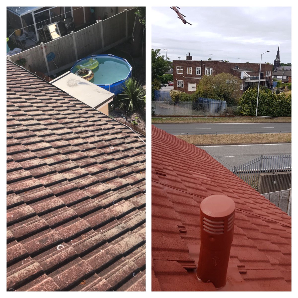 roofshine's tweet image. Roof cleaned sealed and painted ⭐️