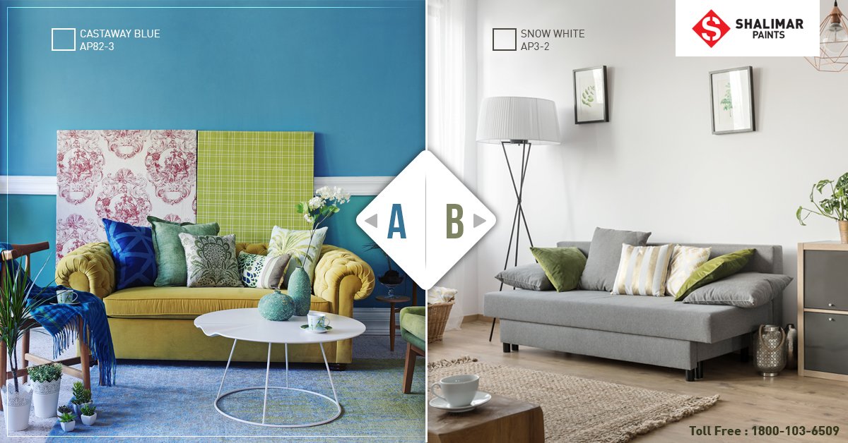 ShalimarPaints_'s tweet image. Vibrancy of colors or calmness of pastels..??? Which color reflects your personality better.. Is it the confident blue or the classic white.? Comment below with your pick!
#ShalimarPaints #ThursdayThoughts #AorB