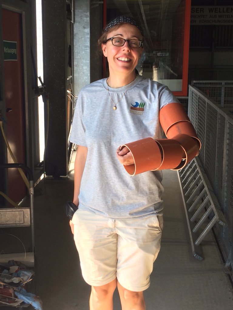 HydralabR's tweet photo. Strange robot-arm scientists spotted @FZK_GWK flume  @hydralabplus.... @steffi_nolte via @im10003 https://t.co/guXEJdcb6A