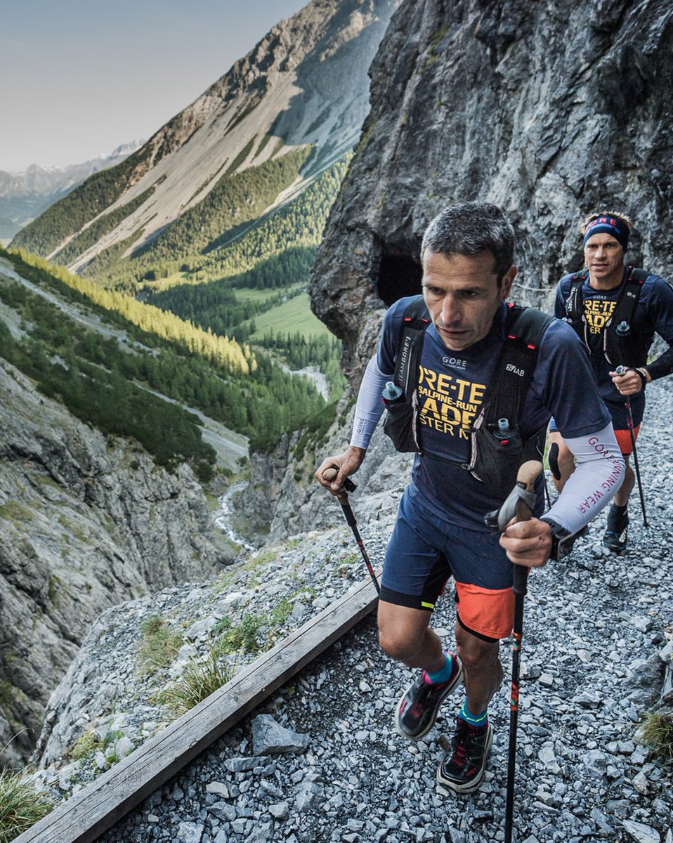 GORETEXeu's tweet photo. Mastering the GORE-TEX Transalpine Run requires one specific strength, besides mental and physical fitness, which makes this race different from any other: team spirit.

#GORETEX #ExperienceMore #GORETEXtar18 
#Trailrunning #Outdoorsports https://t.co/g6Xt3b7Gno