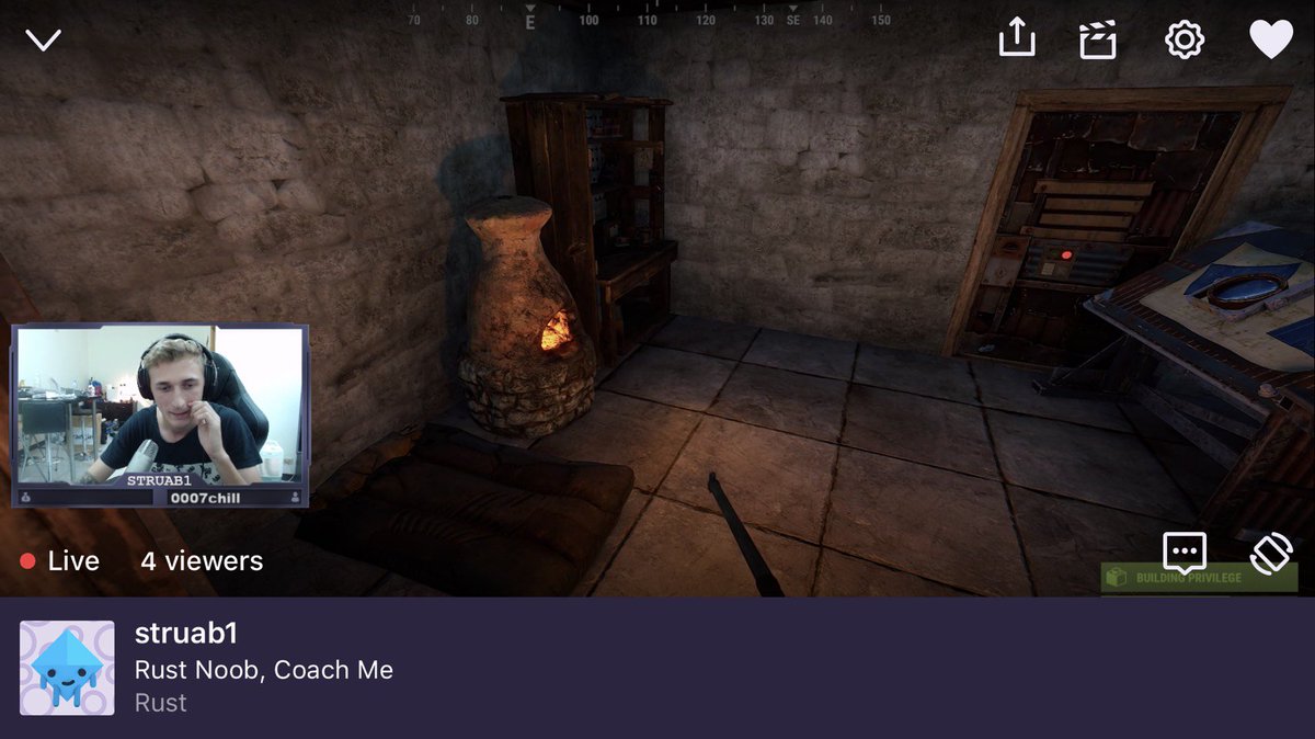 Struab1's tweet image. Grab of one of my first ever Rust streams. Get me at twitch.tv/struab1/ #rust #twitch #ruststream #streamer #twitchtv
