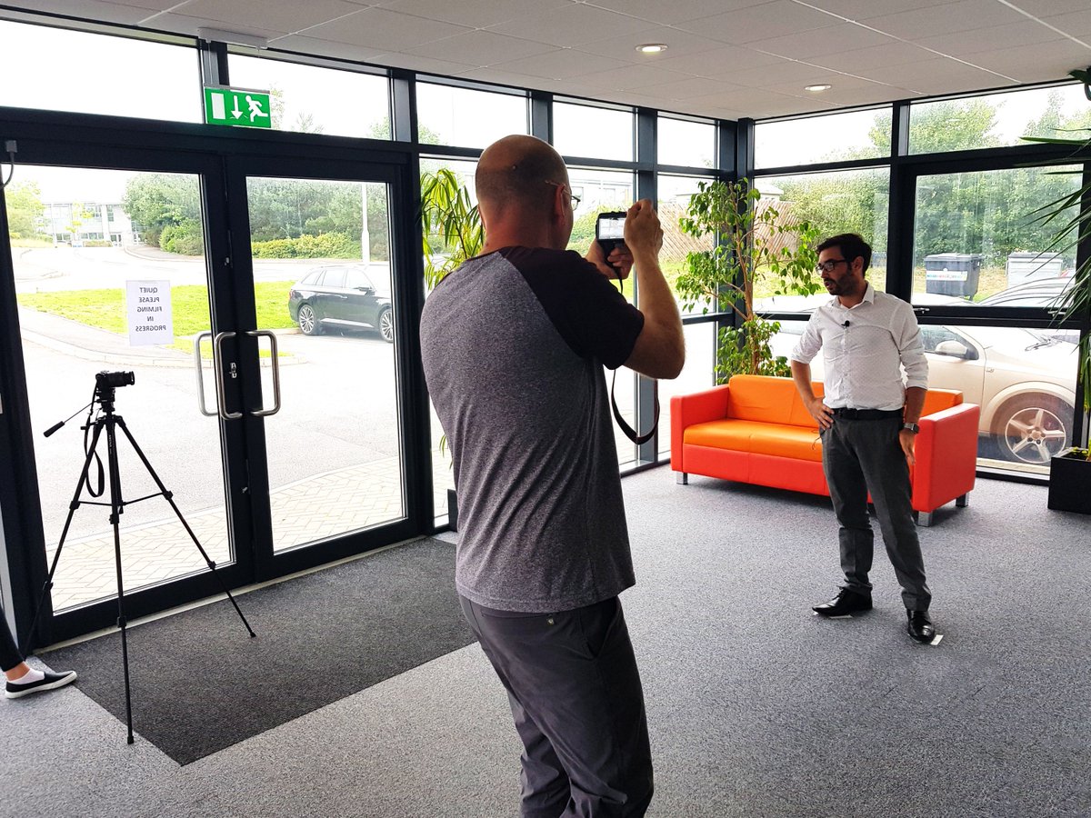 K2MSUK's tweet photo. We had some fun yesterday, shooting the bio video for our Customer Relationship Manager Daniel Cooper @cooper811. Stay tuned to learn a bit more about Dan and what he does here at @K2MSUK

#CustomerRelationships #CRM #CustomerFocusGroup #CFG #K2MS #ImprovingCare #MaternitySystems https://t.co/EvoT6ilS7j