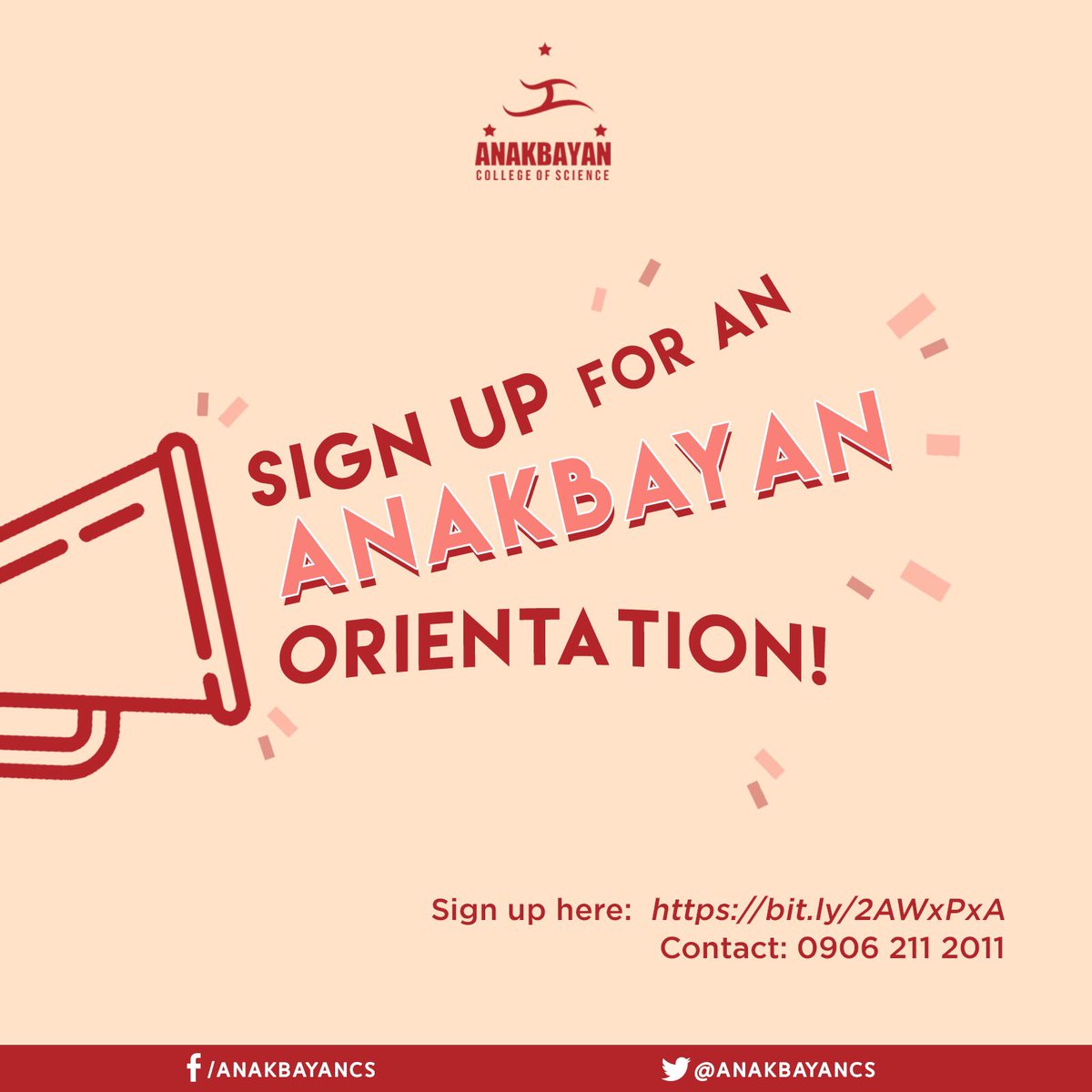 anakbayanCS's tweet photo. Siyentista ng Bayan, pag-aralan ang lipunan! Sumali sa ANAKBAYAN!

For those who missed our mass orientation, you may sign up in the ff forms for an ORYE and/or an EDUCATION DISCUSSION.

Sign up for an orye: https://t.co/AqvV5ZsVvj
Sign up for an ED: https://t.co/rL95cDhRLn https://t.co/z9K0YmLWLL