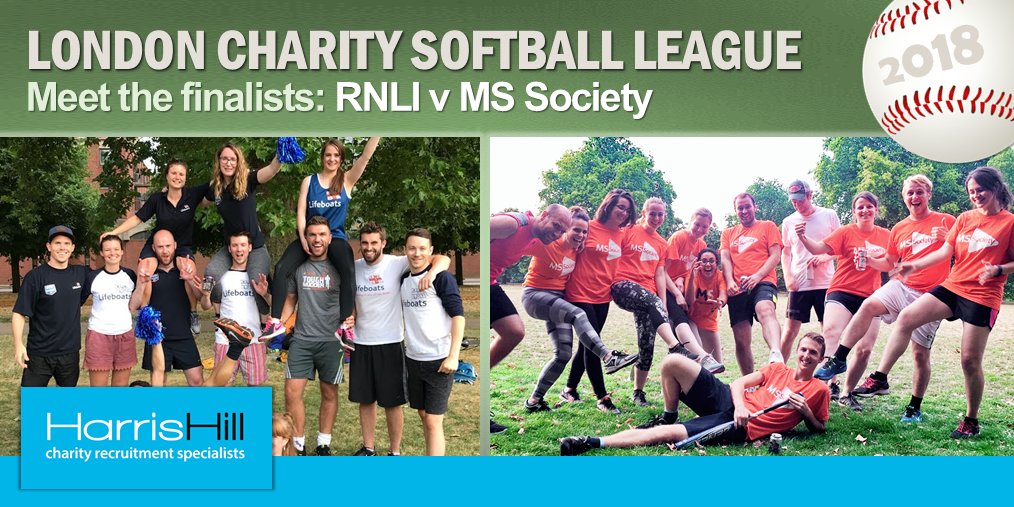 HarrisHillJobs's tweet photo. It's the big day and there's just about time to meet the last two @charitysoftball finalists before kick-off: competing for the @Blue_Step_S Shield, we give you @RNLI and @mssocietyuk! https://t.co/SDHRFqhy6I #lcsl #charity https://t.co/xhzKWU6DNG