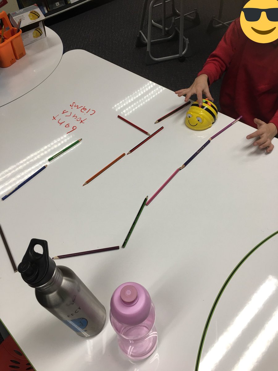 Fun in the library today. Coding robots using algorithms to navigate student made obstable courses. Rich discussions and student self reflection. <a href="/mrsnstweeters/">Alexandra Nikoloska</a> <a href="/MrsAmieeJahshan/">Mrs J</a> <a href="/bartonmd70/">Donna Barton</a> <a href="/MarilynFriedri1/">Marilyn Friedrich</a>