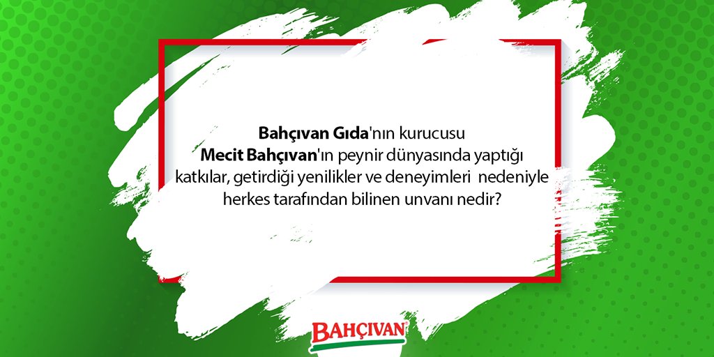 Bahçıvan Peynir tweet media