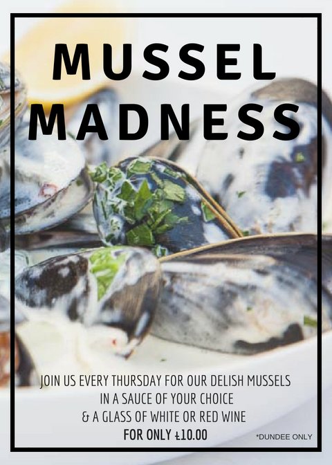 💪 Mussel Madness💪

Todays Steal! Bowl of our delis Mussels and a glass of wine for only £10!! Enjoy this deal every THURSDAY as part of our #DailyDeals 

#LoveTailend #Dundee #MusselMadness #Seafood #Tailenddoesitbetter