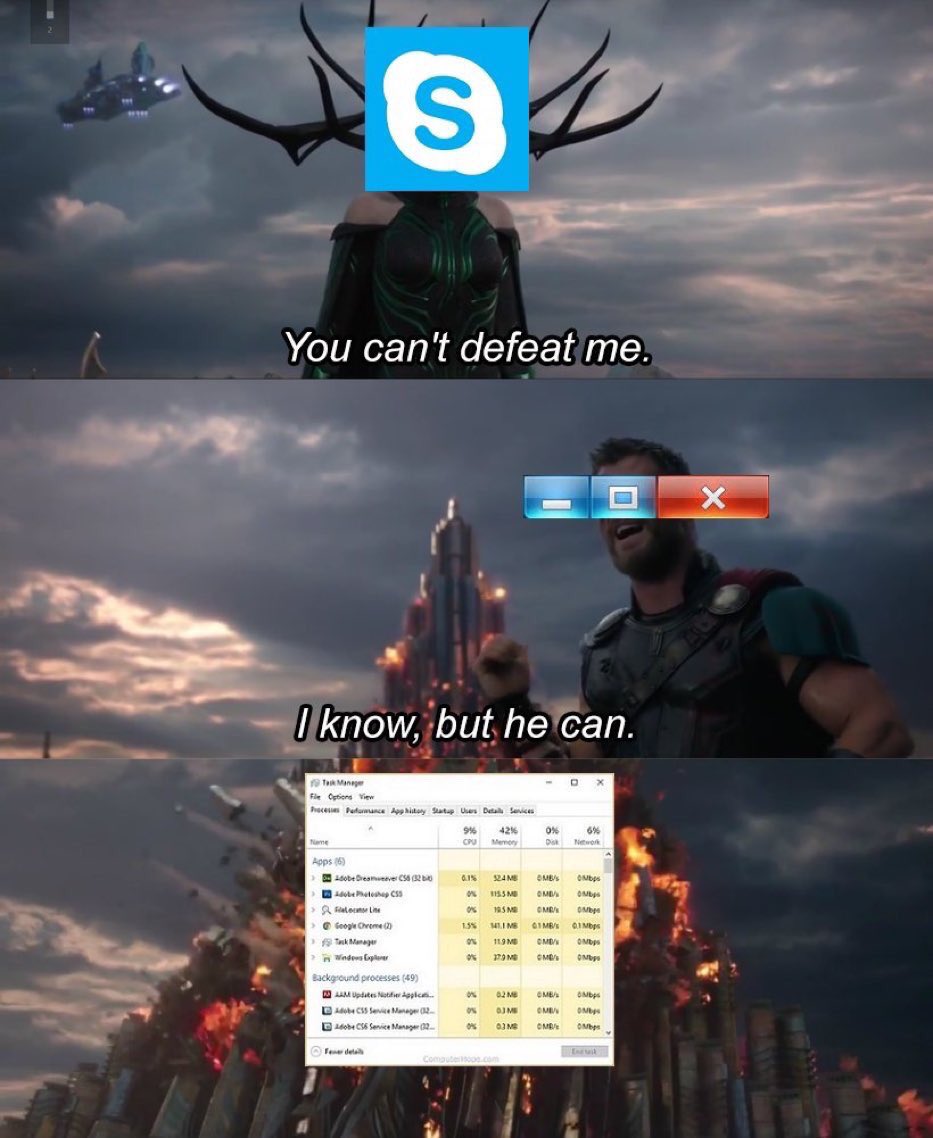 MyKingBox's tweet photo. RIP Skype ! #MyKingBox ๐ https://t.co/3VyFhvr8n7
