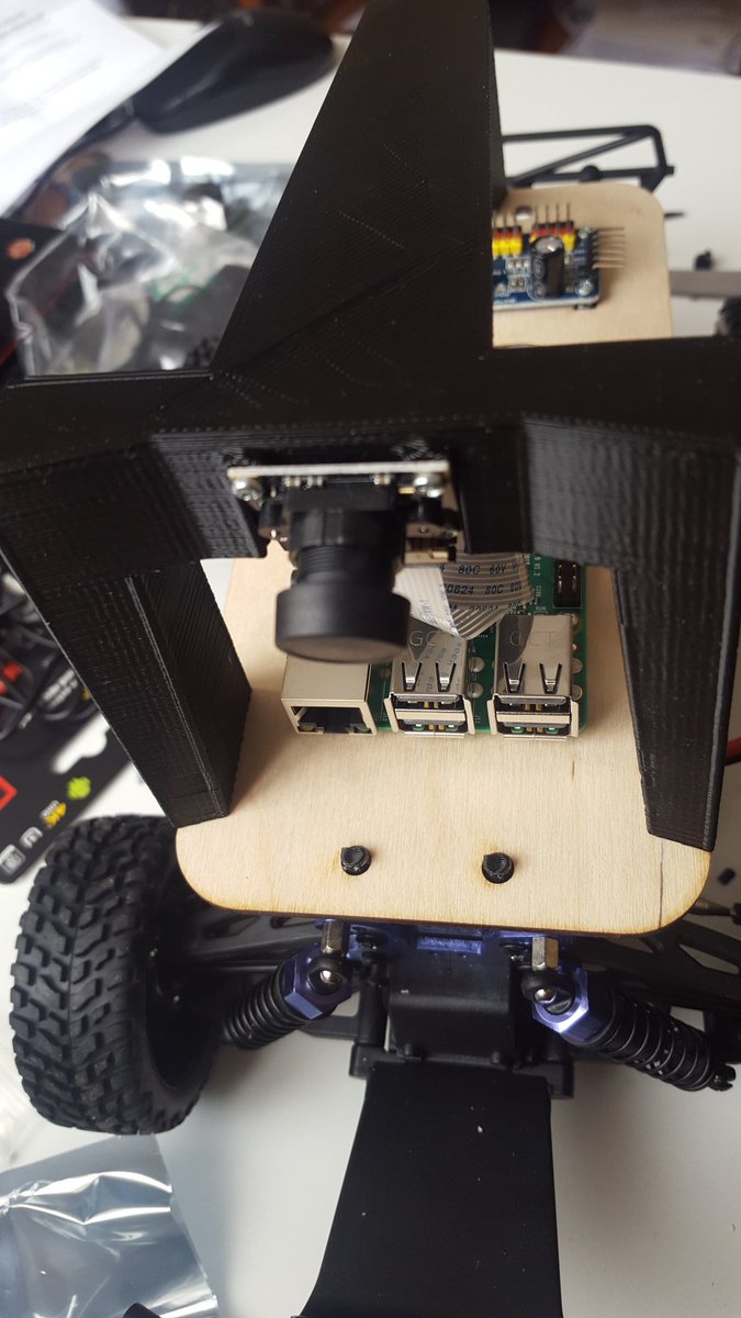 jarain78's tweet image. Completed the assembly of my #donkeycar, #hackster.