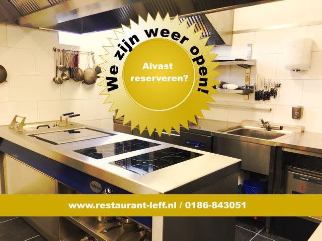 RestaurantLeff's tweet photo. Onze vakantie zit er weer op. Vanaf vandaag zijn we weer geopend!!Reserveren? https://t.co/OjCexBZzwK of 0186-843051 
#Leff #restaurant #dinner #diner #food #oudbeijerland #uiteten https://t.co/97GZdJgg0z